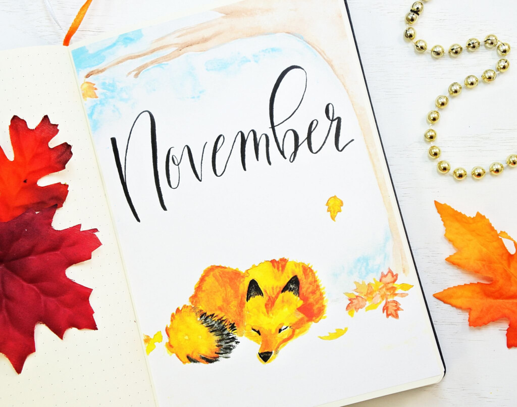 November Bullet Journal Setup With Free Printables 