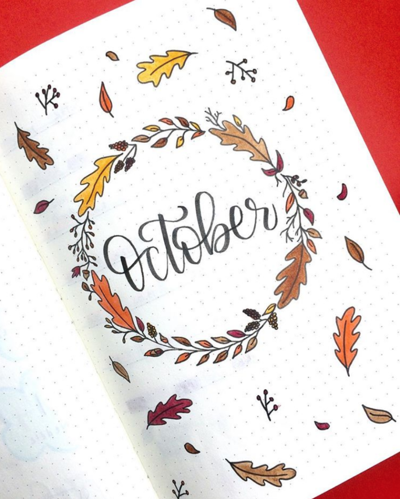 October Bullet Journal Spread Ideas Sweet PlanIt