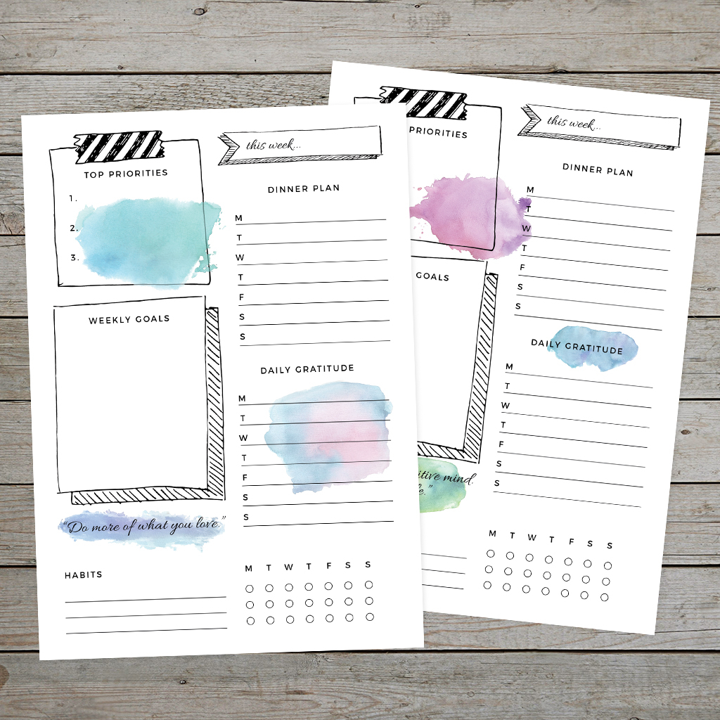 Organise Your Week With A Bullet Journal Weekly Log Free Template