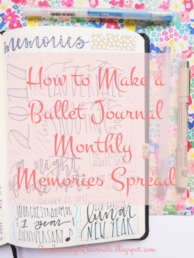 Our Journey In Journals How To Make A Bullet Journal Monthly Memories 