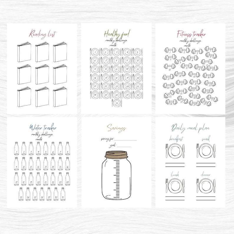 Printable Bullet Journal Bundle 2023 Bullet Journal Template Etsy