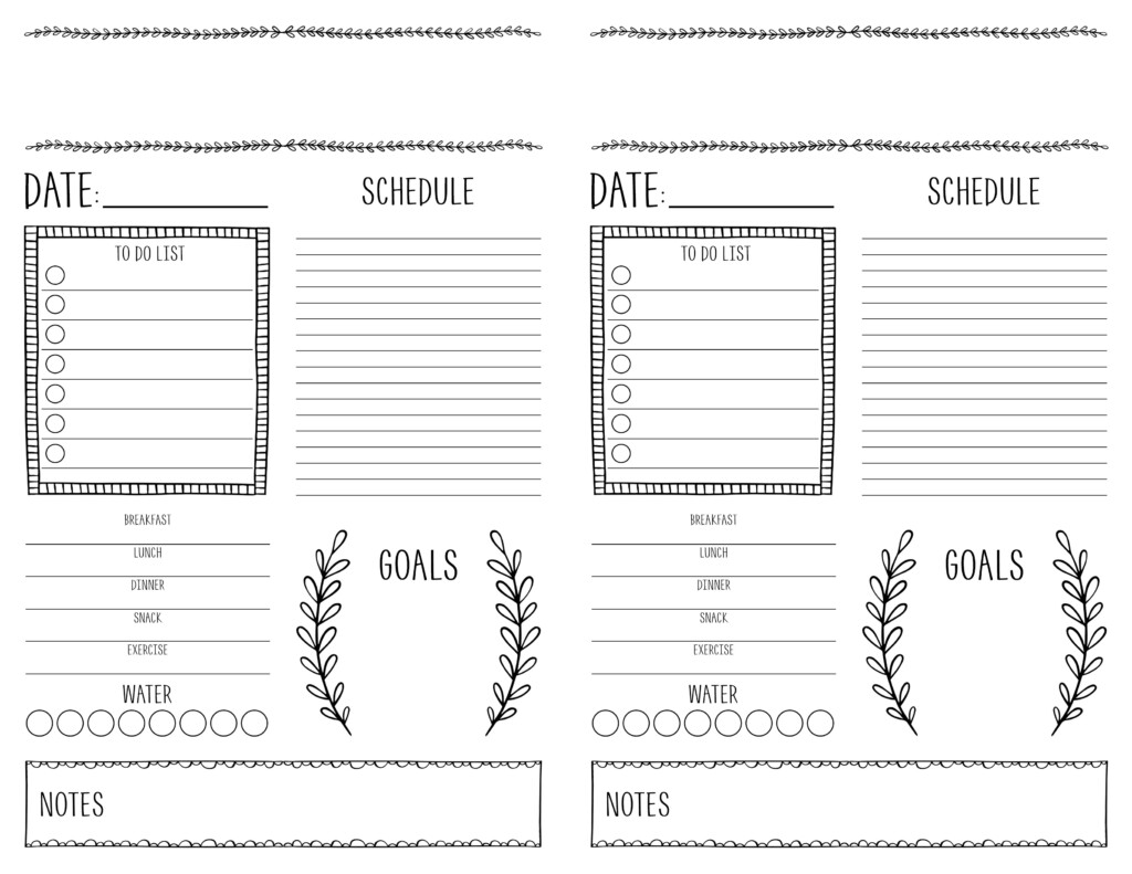 Printable Bullet Journal Layout Template Printable Templates Free