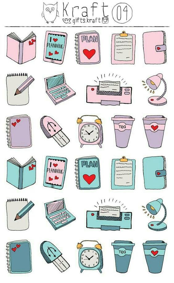 Printable Bullet Journal Stickers