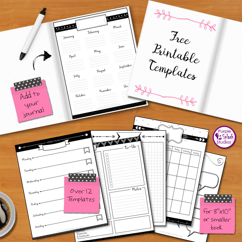 Printable Bullet Journal Template