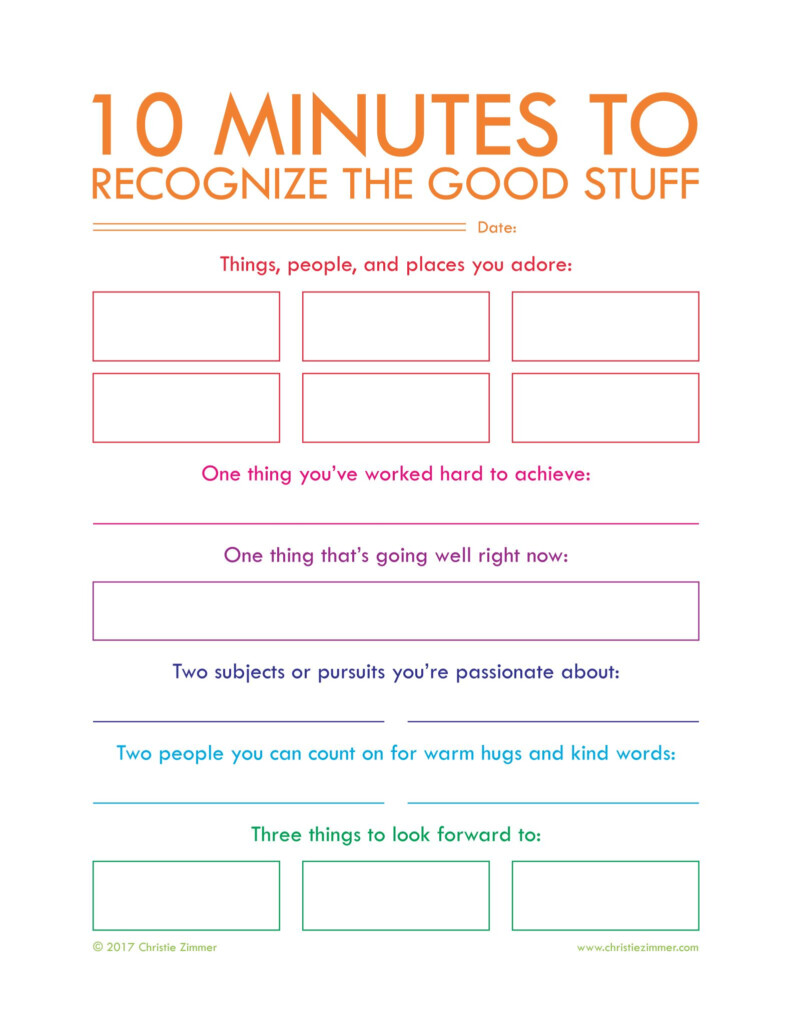 Printable Journal Pages By Christie Zimmer Coping Skills Therapy 