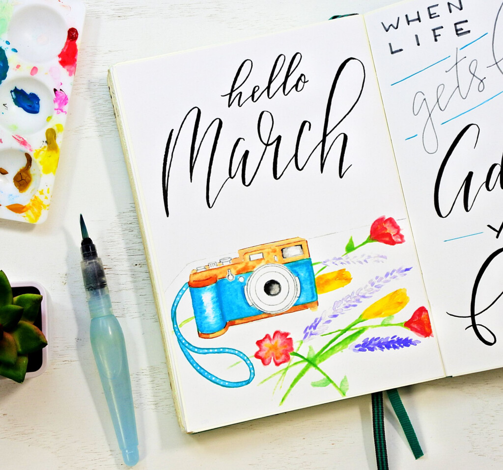 Printable March Bullet Journal Setup Sheena Of The Journal