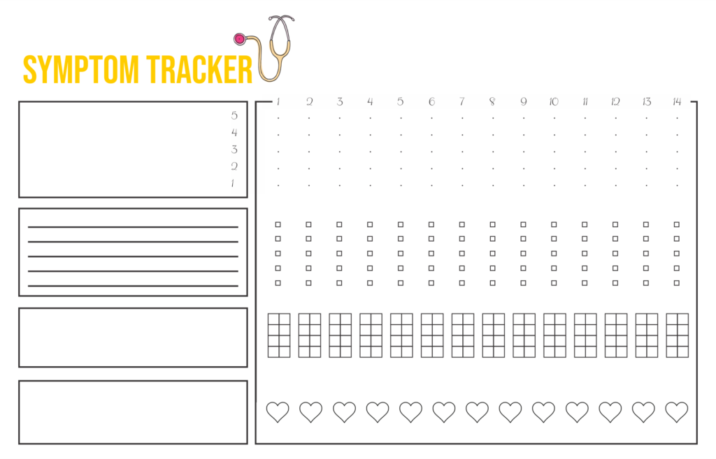 Symptom Journal 10 Free PDF Printables Printablee