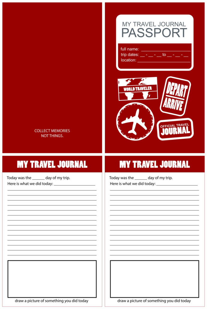 Travel Journal Template 10 Free PDF Printables Printablee