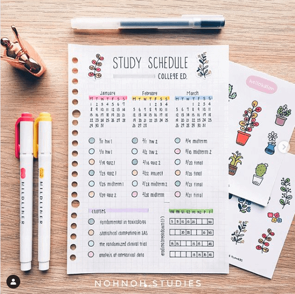 17 College Student Bullet Journal Ideas To Ace Your Classes Angela Giles